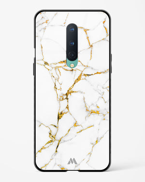 Calacatta White Marble Glass Case Phone Cover (OnePlus)