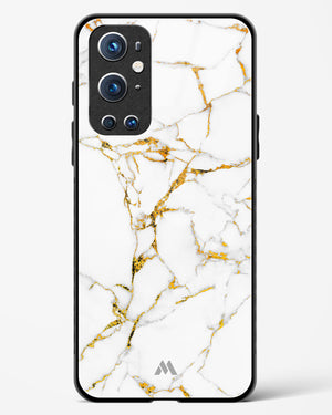 Calacatta White Marble Glass Case Phone Cover (OnePlus)