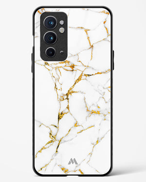 Calacatta White Marble Glass Case Phone Cover (OnePlus)