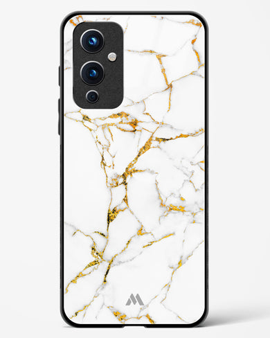 Calacatta White Marble Glass Case Phone Cover (OnePlus)