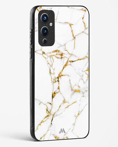 Calacatta White Marble Glass Case Phone Cover (OnePlus)