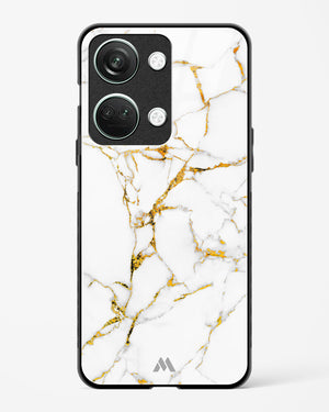 Calacatta White Marble Glass Case Phone Cover (OnePlus)