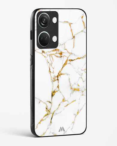 Calacatta White Marble Glass Case Phone Cover (OnePlus)