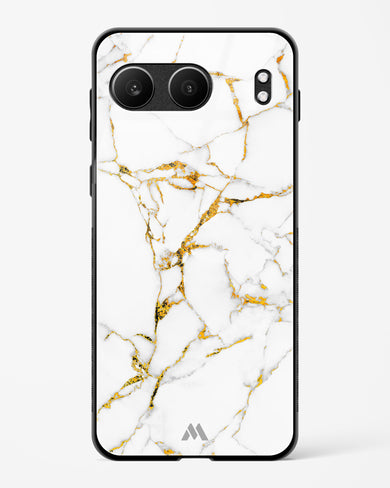 Calacatta White Marble Glass Case Phone Cover (OnePlus)