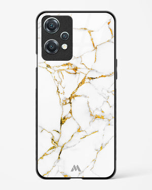 Calacatta White Marble Glass Case Phone Cover (OnePlus)