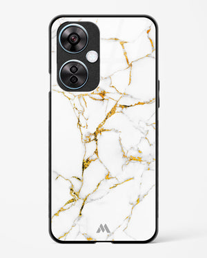 Calacatta White Marble Glass Case Phone Cover (OnePlus)