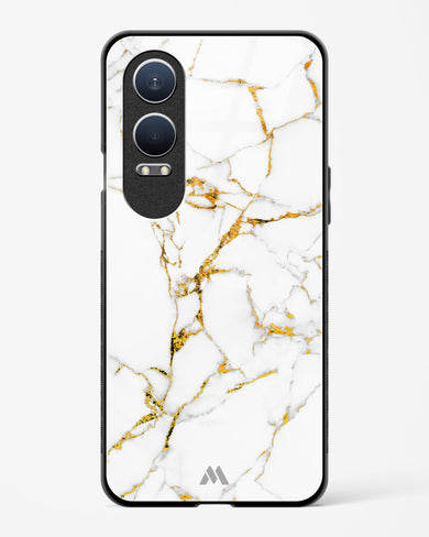 Calacatta White Marble Glass Case Phone Cover (OnePlus)