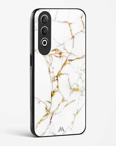 Calacatta White Marble Glass Case Phone Cover (OnePlus)