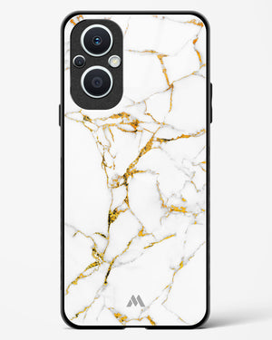 Calacatta White Marble Glass Case Phone Cover-(OnePlus)