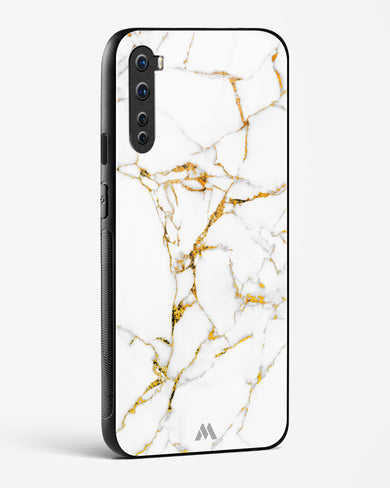 Calacatta White Marble Glass Case Phone Cover (OnePlus)