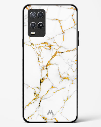 Calacatta White Marble Glass Case Phone Cover (Oppo)