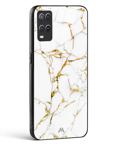 Calacatta White Marble Glass Case Phone Cover (Oppo)