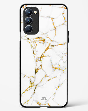 Calacatta White Marble Glass Case Phone Cover (Oppo)