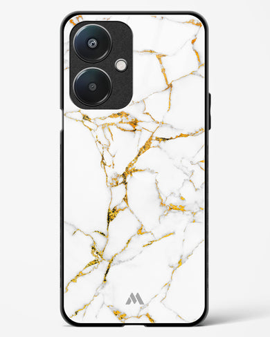 Calacatta White Marble Glass Case Phone Cover-(Oppo)