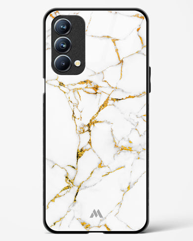 Calacatta White Marble Glass Case Phone Cover (Oppo)