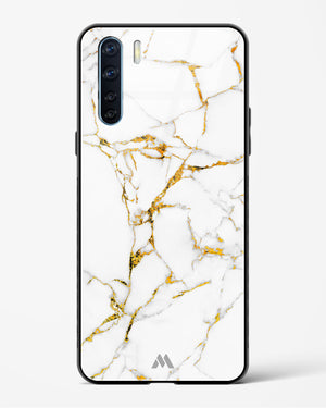 Calacatta White Marble Glass Case Phone Cover (Oppo)