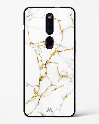 Calacatta White Marble Glass Case Phone Cover (Oppo)