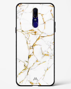 Calacatta White Marble Glass Case Phone Cover (Oppo)