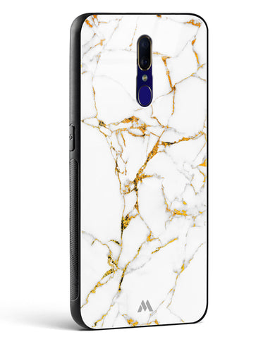 Calacatta White Marble Glass Case Phone Cover (Oppo)