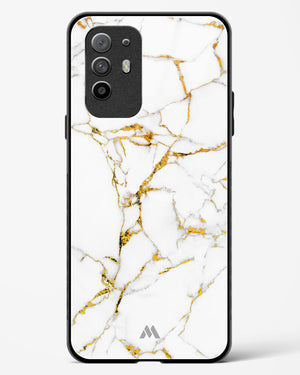 Calacatta White Marble Glass Case Phone Cover (Oppo)