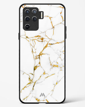 Calacatta White Marble Glass Case Phone Cover (Oppo)