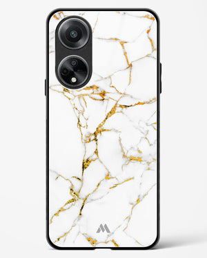 Calacatta White Marble Glass Case Phone Cover (Oppo)