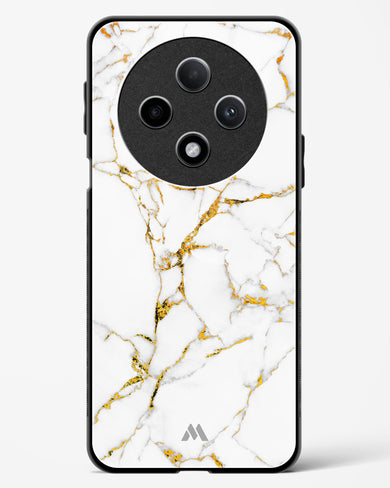 Calacatta White Marble Glass Case Phone Cover (Oppo)