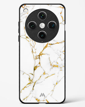 Calacatta White Marble Glass Case Phone Cover (Oppo)