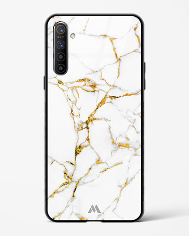 Calacatta White Marble Glass Case Phone Cover (Oppo)