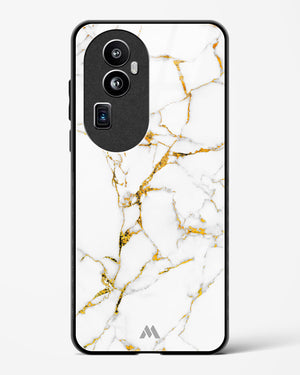 Calacatta White Marble Glass Case Phone Cover (Oppo)