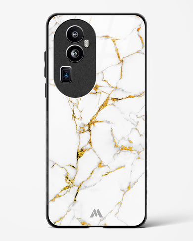 Calacatta White Marble Glass Case Phone Cover (Oppo)