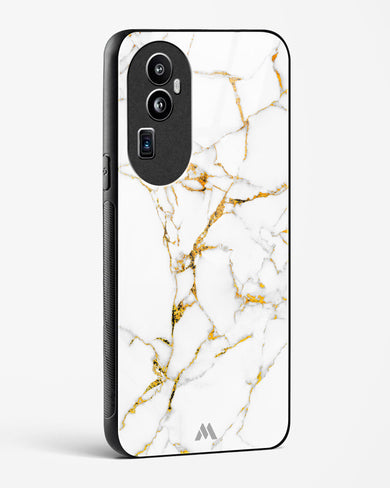 Calacatta White Marble Glass Case Phone Cover (Oppo)