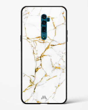 Calacatta White Marble Glass Case Phone Cover (Oppo)