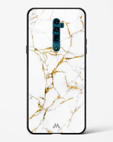 Calacatta White Marble Glass Case Phone Cover (Oppo)