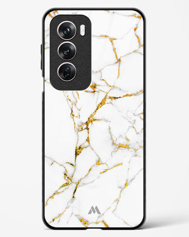 Calacatta White Marble Glass Case Phone Cover (Oppo)