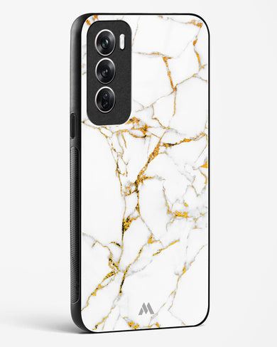 Calacatta White Marble Glass Case Phone Cover (Oppo)