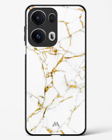 Calacatta White Marble Glass Case Phone Cover (Oppo)