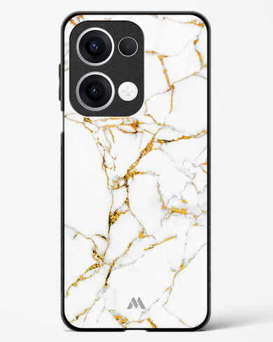 Calacatta White Marble Glass Case Phone Cover (Oppo)