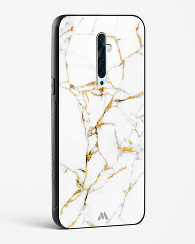 Calacatta White Marble Glass Case Phone Cover (Oppo)