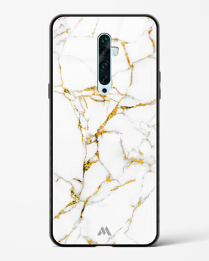 Calacatta White Marble Glass Case Phone Cover (Oppo)