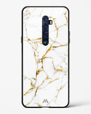 Calacatta White Marble Glass Case Phone Cover (Oppo)
