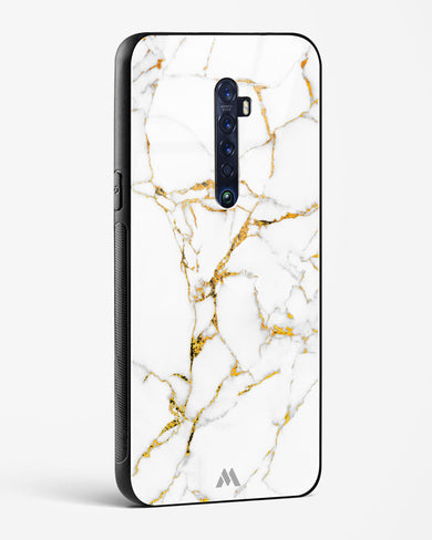 Calacatta White Marble Glass Case Phone Cover (Oppo)