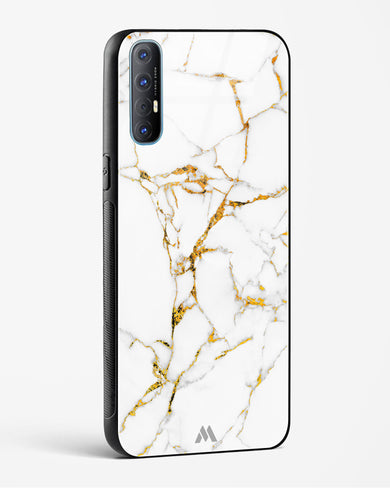 Calacatta White Marble Glass Case Phone Cover (Oppo)