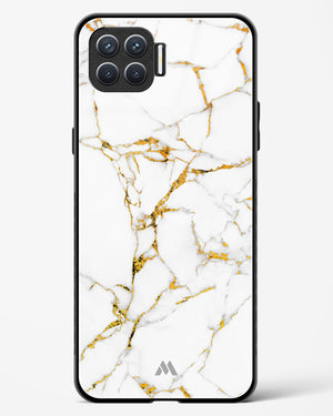 Calacatta White Marble Glass Case Phone Cover (Oppo)