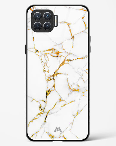 Calacatta White Marble Glass Case Phone Cover (Oppo)