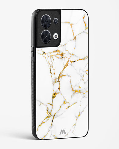 Calacatta White Marble Glass Case Phone Cover (Oppo)