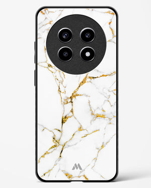 Calacatta White Marble Glass Case Phone Cover (Realme)
