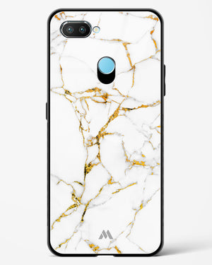 Calacatta White Marble Glass Case Phone Cover (Realme)