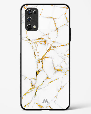 Calacatta White Marble Glass Case Phone Cover (Realme)