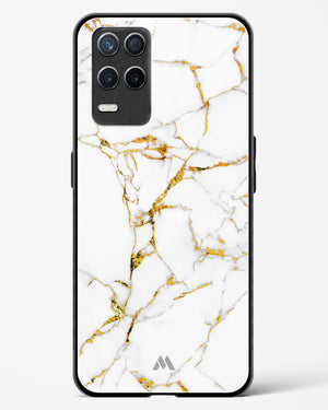Calacatta White Marble Glass Case Phone Cover (Realme)